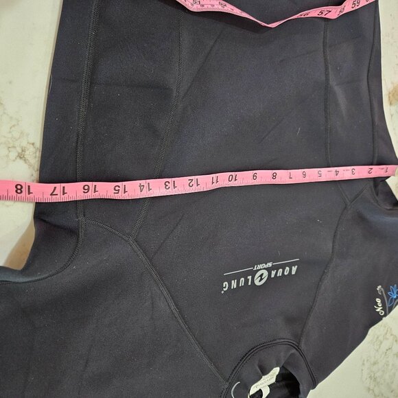 Aqua Lung Sport Neoprene Womens Rash Guard Top Small Black Wetsuit Diving - Picture 9 of 9